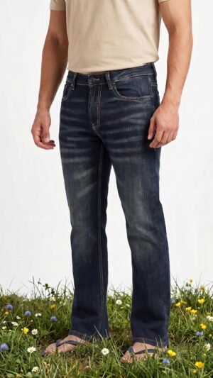 MENS BOOTCUT JEANS DARK GARDEN